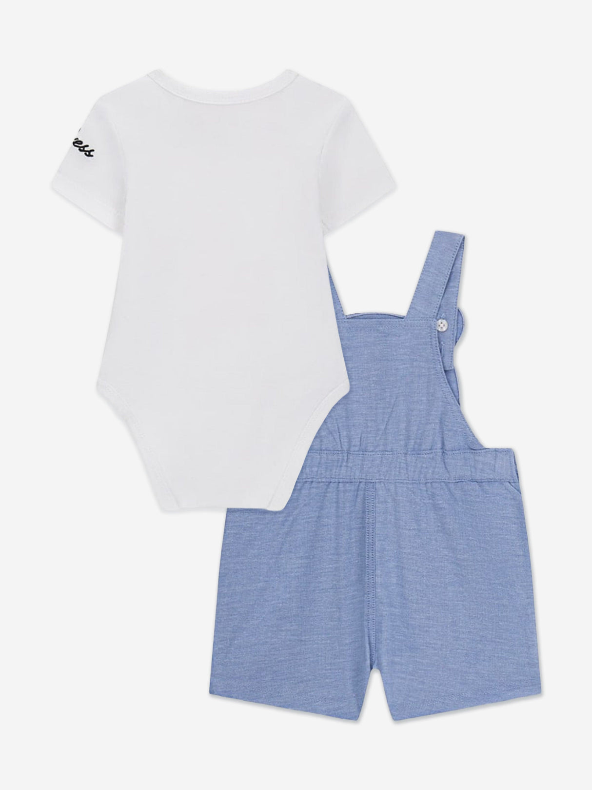 Guess Baby Boys Bodysuit and Bear Romper Set in White