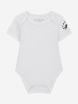 Guess Baby Boys Bodysuit and Bear Romper Set in White