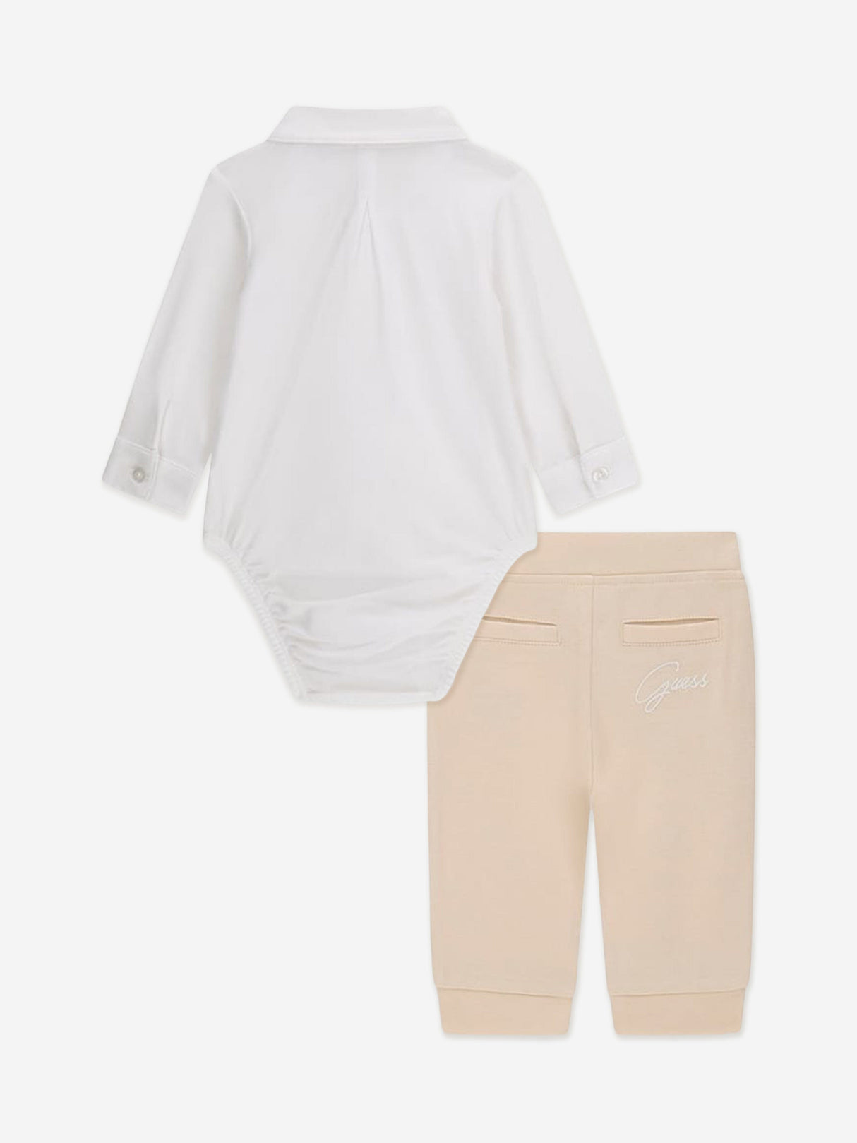Guess Baby Boys Bodysuit and Pants Set in White
