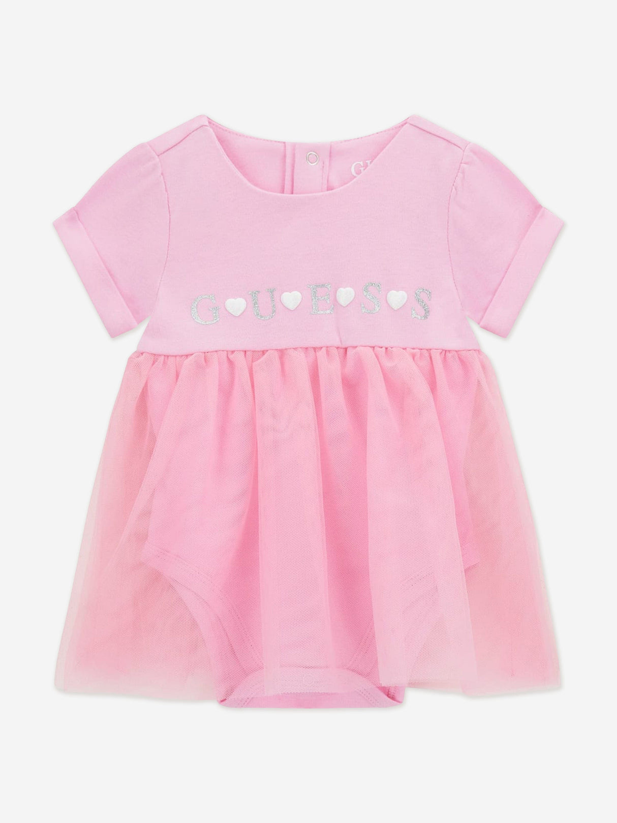 Guess Baby Girls Bodysuit Dress in Pink