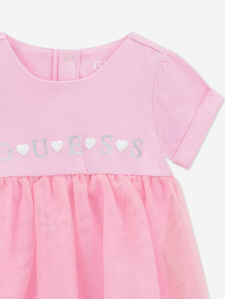 Guess Baby Girls Bodysuit Dress in Pink
