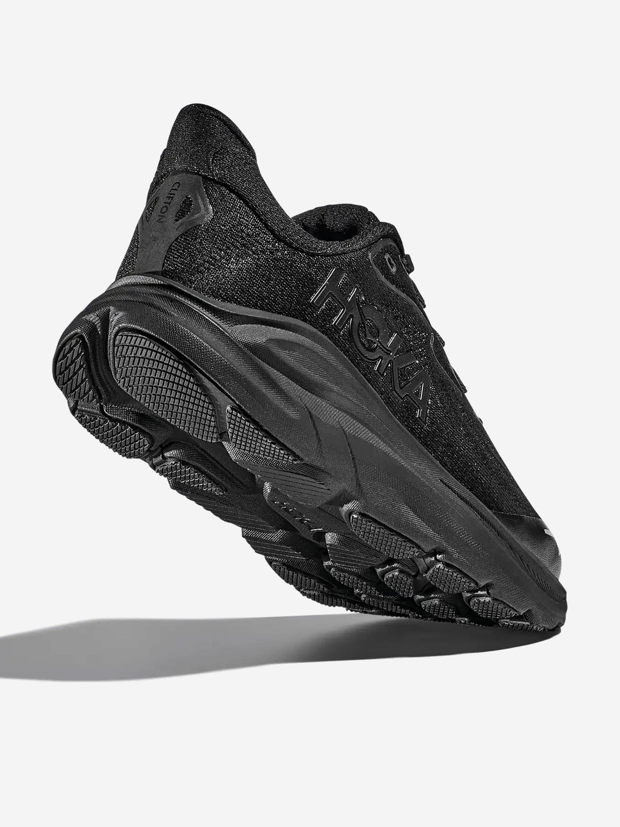 HOKA Kids Clifton 10 Trainers in Black