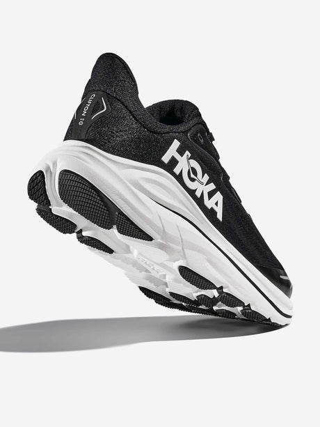 HOKA Kids Clifton 10 Trainers in Black