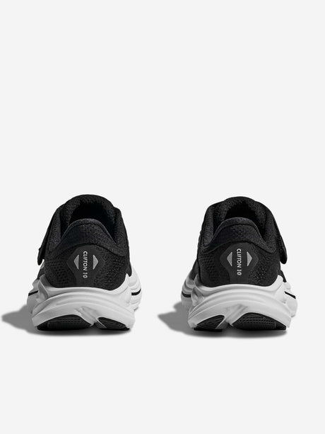HOKA Kids Clifton 10 Trainers in Black