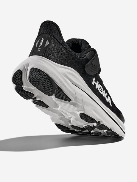 HOKA Kids Clifton 10 Trainers in Black