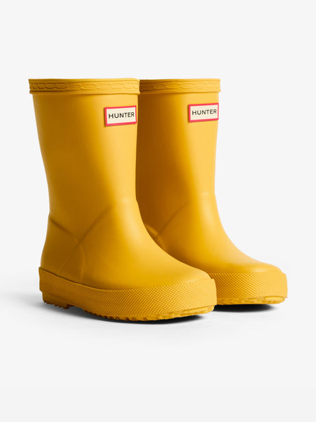 Hunter Kids First Wellington Boots in Yellow