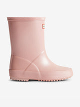 Hunter Kids First Nebula Wellington Boots in Pink