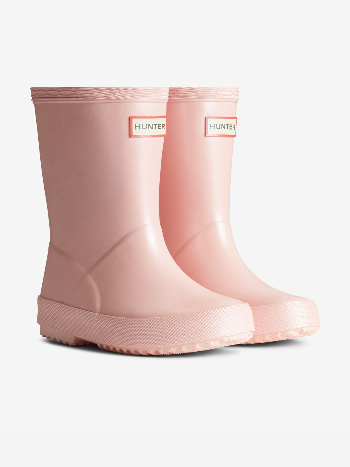 Hunter Kids First Nebula Wellington Boots in Pink