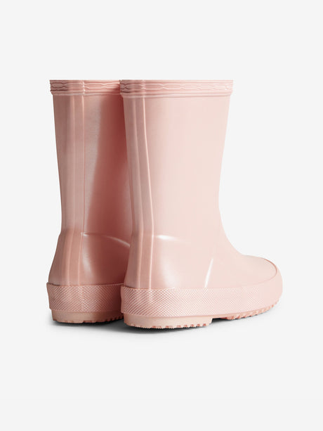 Hunter Kids First Nebula Wellington Boots in Pink
