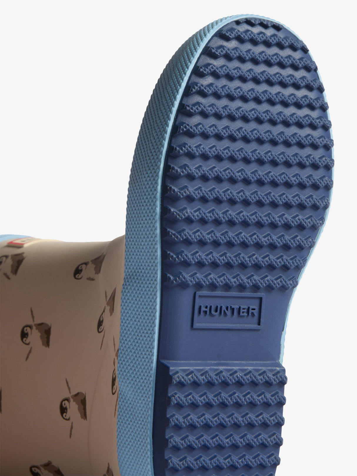 Hunter Kids First Penguin Print Wellington Boots in White