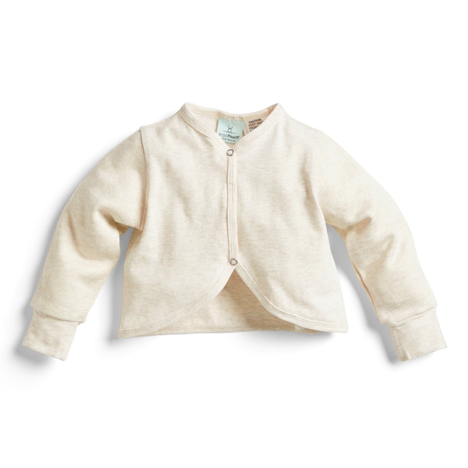 ergoPouch - Organic Long Sleeved Sleep Arm Warmers - Oatmeal 1.0 TOG