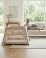 Airpod 3 Travel Cot Includes Newborn Bassinet Insert - Beige