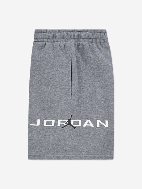 Jordan Boys MJ Stretch HBR Fleece Shorts in Grey