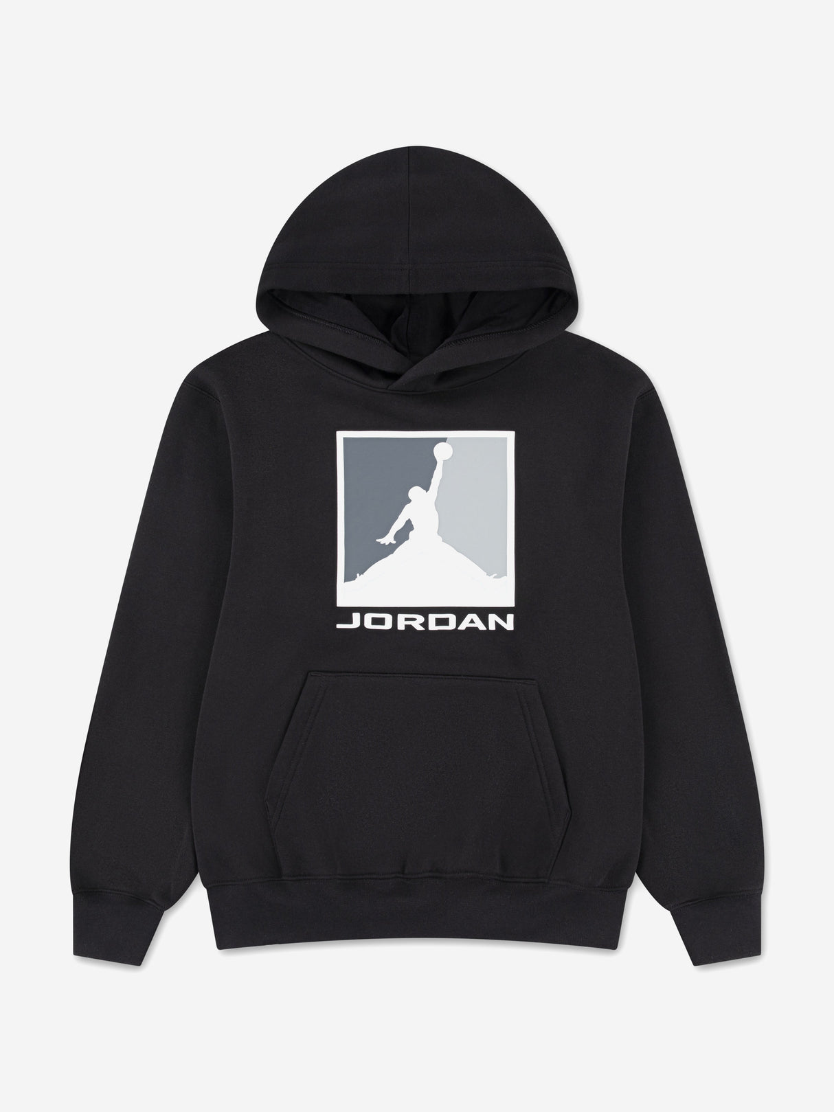 Jordan Boys MJ Essential Fleece Baseline Hoodie in Black