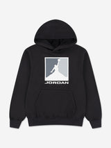 Jordan Boys MJ Essential Fleece Baseline Hoodie in Black