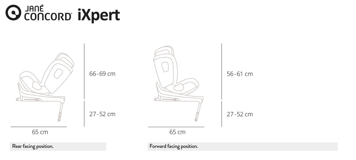 Jane iXpert Rotating i-Size Car Seat 40-105cm, 0-4 Years