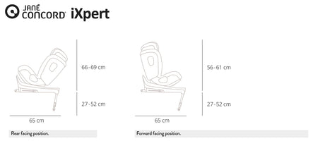 Jane iXpert Rotating i-Size Car Seat 40-105cm, 0-4 Years