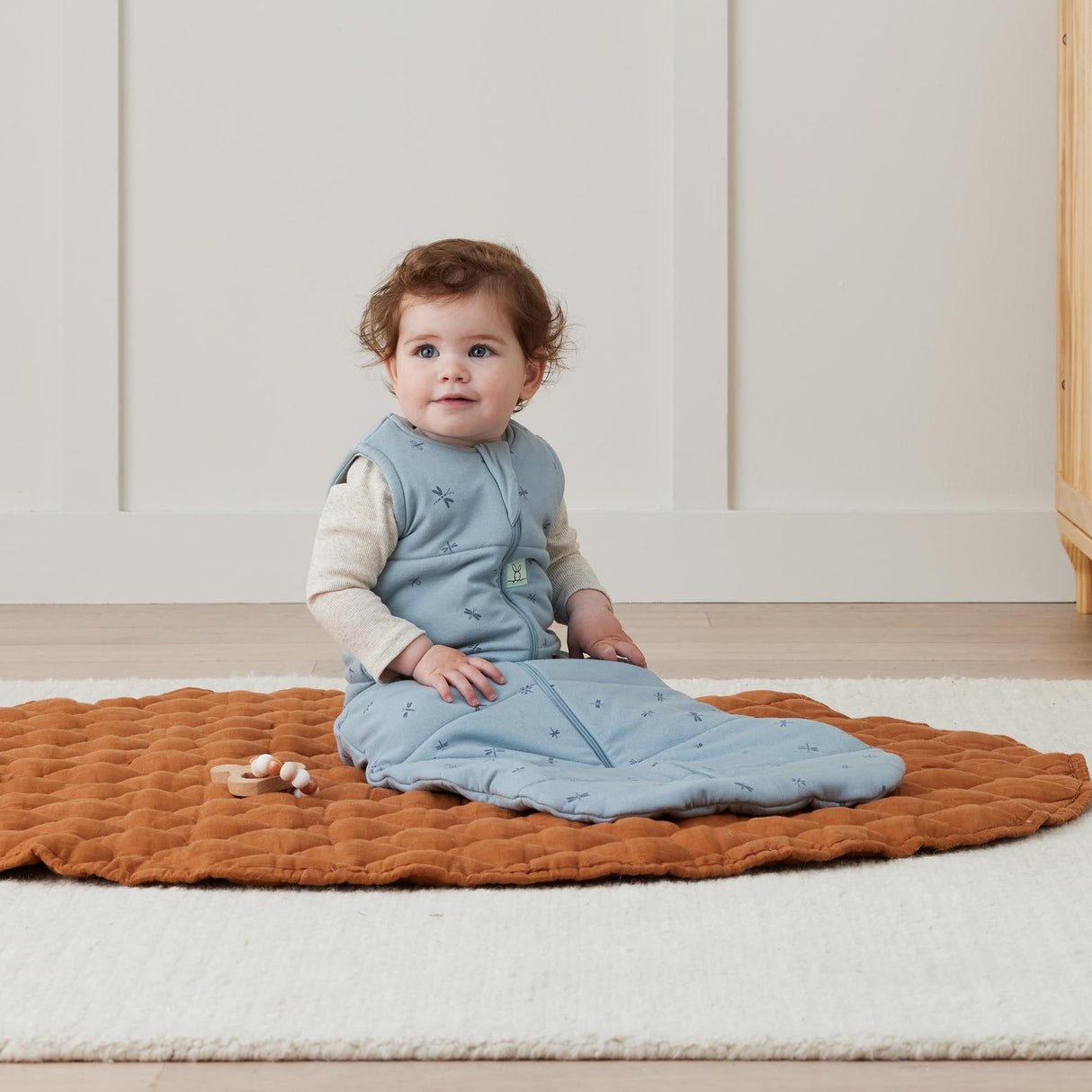 ergoPouch - Organic Winter Jersey Sleeping Bag - Dragonflies 2.5 TOG