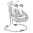 Baby swing with elephant design on a white background