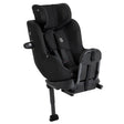 Black child car seat on a white background