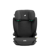 Black car seat with 'Joie' branding on a white background