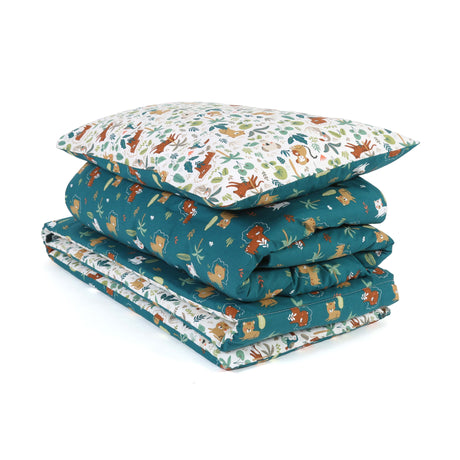 Jungle Organic Cotton Junior All-in-One 4.0 Tog Quilt Bedding Set