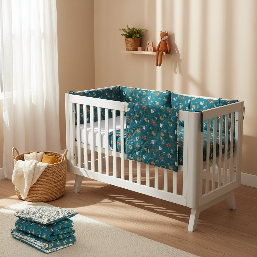 Jungle Organic Cotton Junior All-in-One 4.0 Tog Quilt Bedding Set