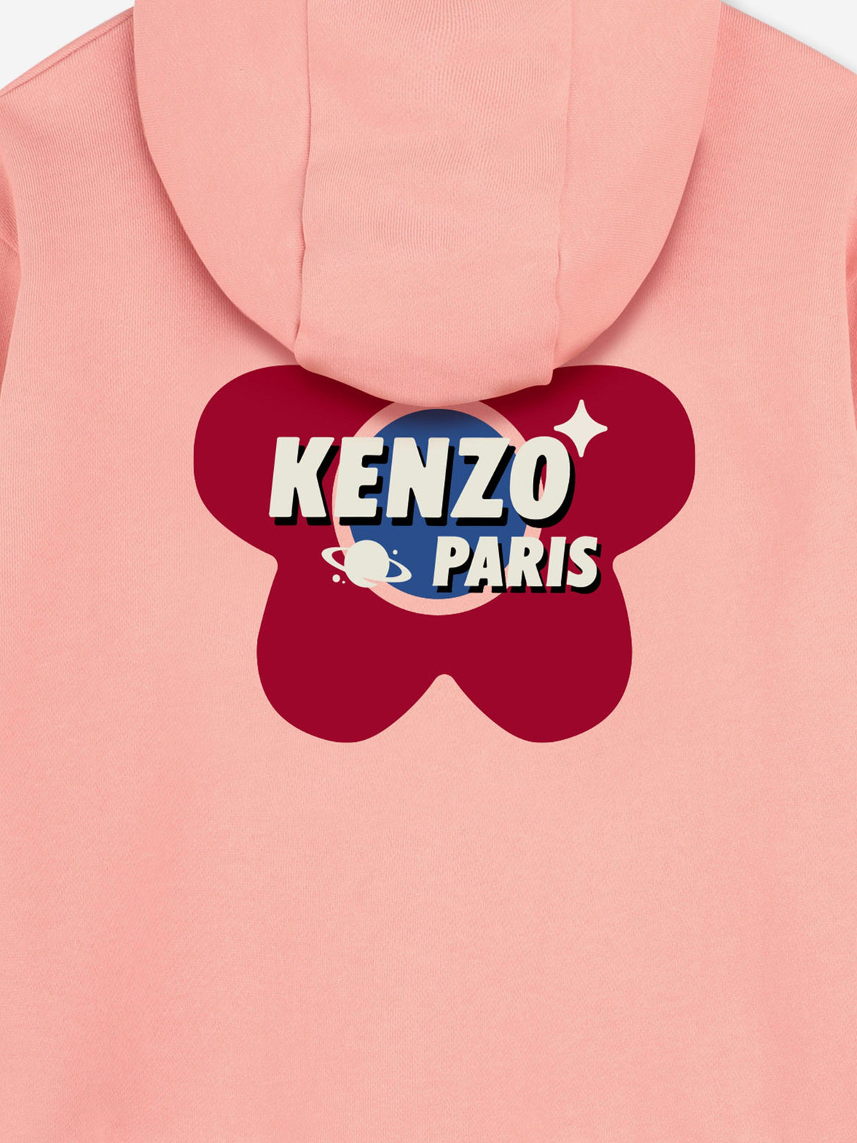 KENZO Girls Logo Zip Up Top in Pink