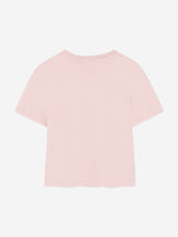 KENZO Girls Logo Print T-Shirt in Pink