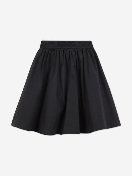 KENZO Girls Flared Skirt in Black