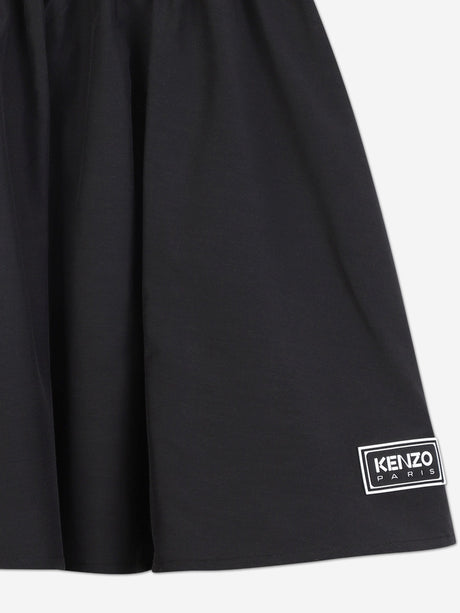 KENZO Girls Flared Skirt in Black