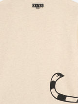 KENZO Boys Tiger Print T-Shirt in Ivory