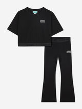 KENZO Girls T-Shirt and Pants Set in Navy