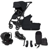 Silver Cross Reef 2 + Kombibaby Car Seat & 360 Base Travel System