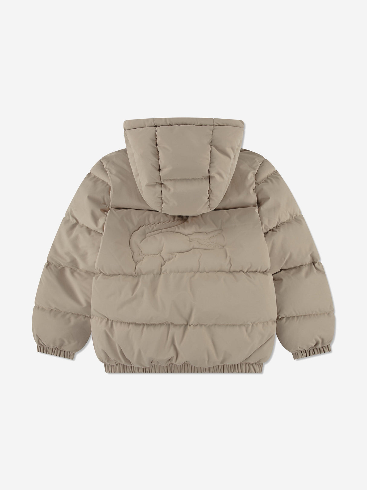 Lacoste Kids Logo Puffer Jacket in Beige