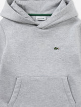 Lacoste Boys Logo Hoodie in Grey