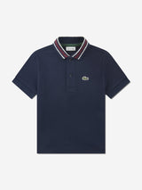 Lacoste Boys Petit Pique Polo Shirt in Navy