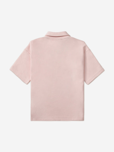 Lacoste Girls Oversized Polo Shirt in Pink