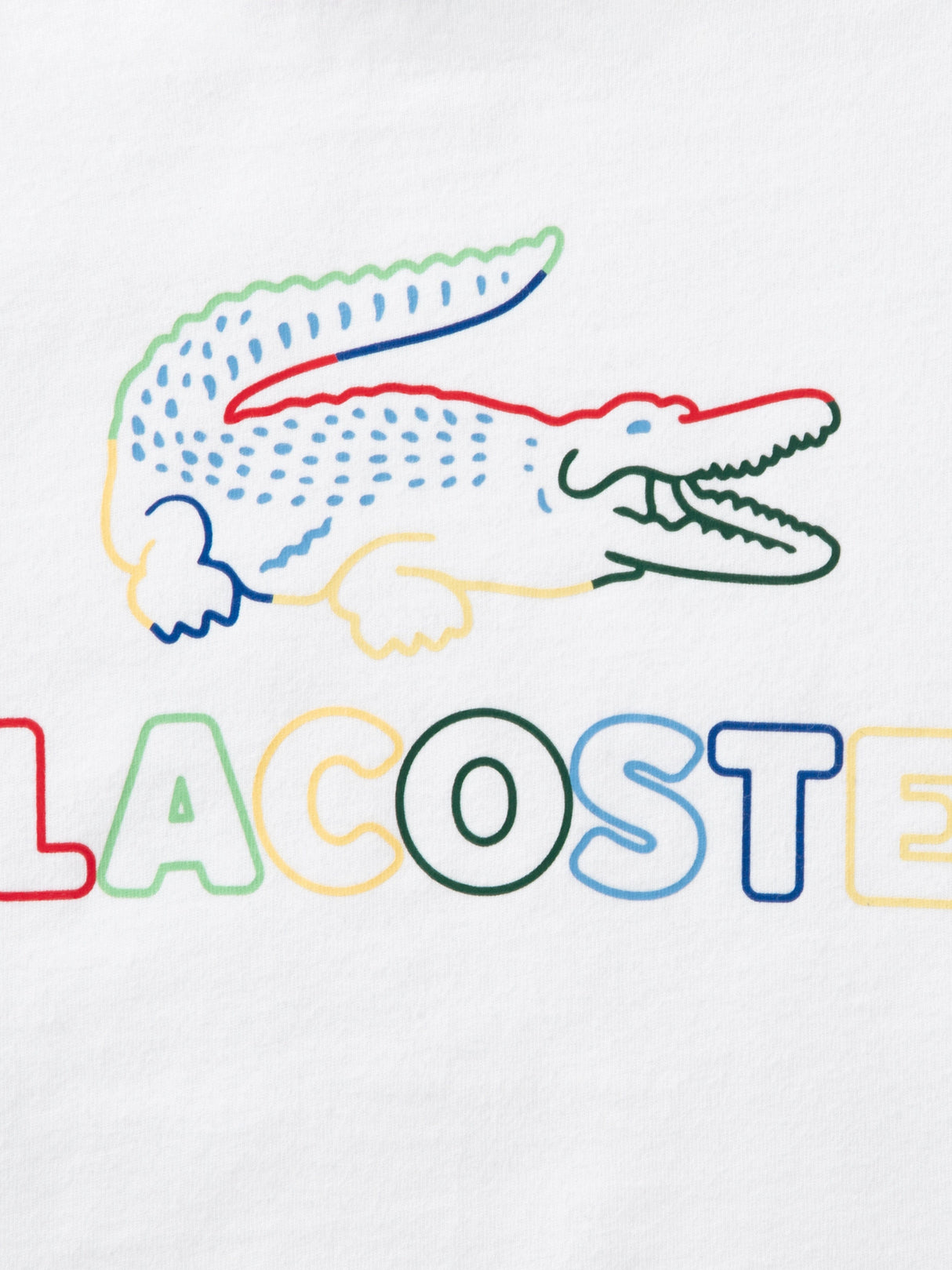 Lacoste Girls Logo T-Shirt in White