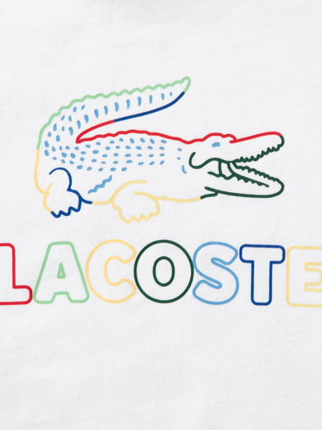 Lacoste Girls Logo T-Shirt in White