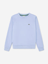 Lacoste Girls Logo Sweatshirt in Blue