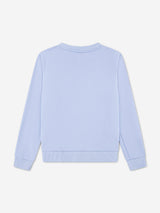Lacoste Girls Logo Sweatshirt in Blue