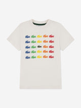 Lacoste Boys Tiny Icon T-Shirt in Ivory