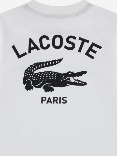 Lacoste Boys Graphic Core T-Shirt in Ivory