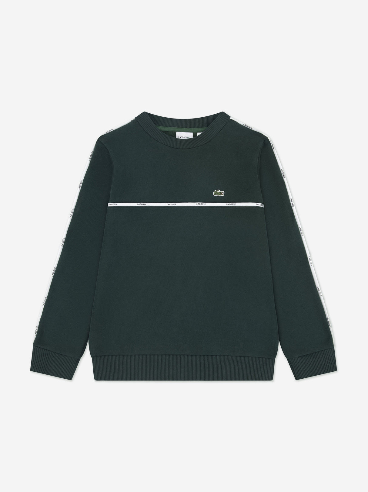 Lacoste Boys Micro Taping Sweatshirt in Green