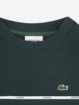 Lacoste Boys Micro Taping Sweatshirt in Green