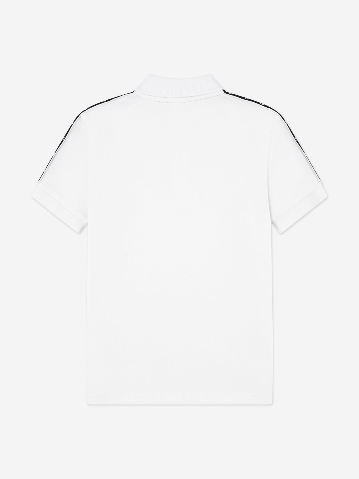 Lacoste Boys Carbonised Interlock Polo Shirt in White