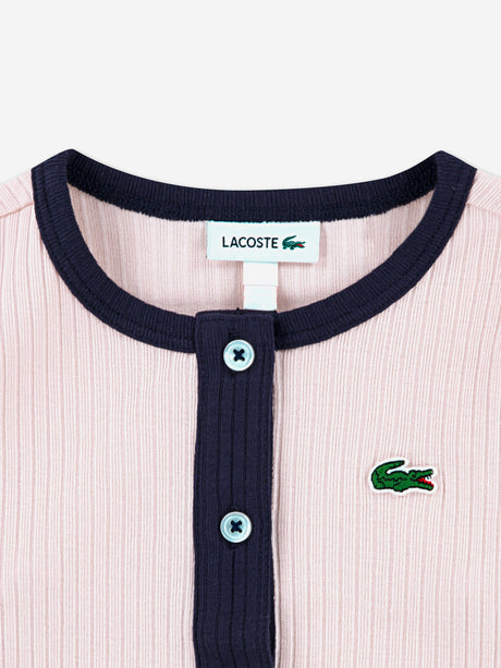 Lacoste Baby Girls Mon Premier 3 Piece Skort Set in Pink