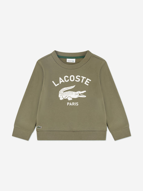 Lacoste Boys Soft Branding Tracksuit in Green