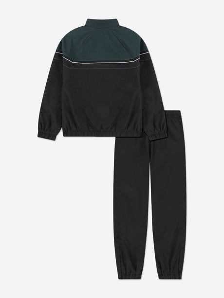 Lacoste Boys Colourblock Tracksuit in Black